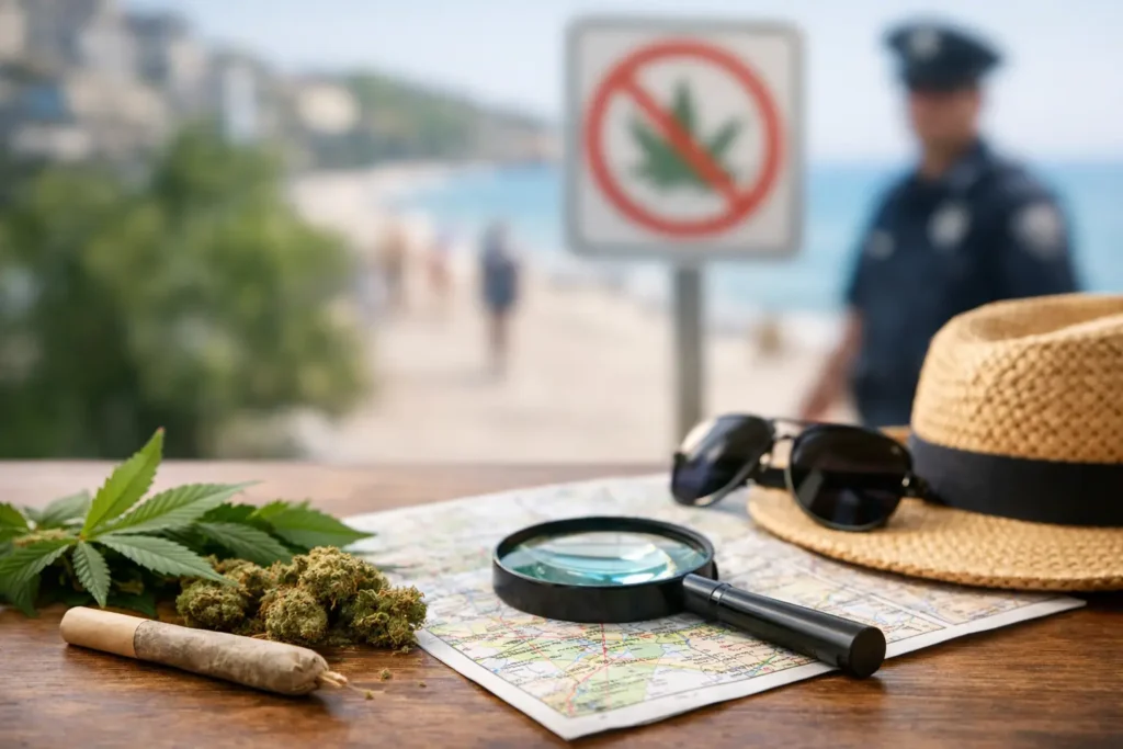 Where Is Public Cannabis Prohibited for Travelers?